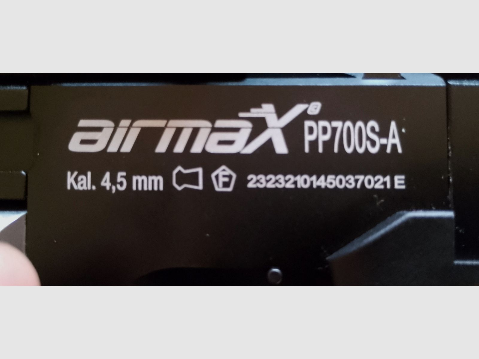 AirmaX PP700S-A pistola de aire comprimido calibre 4,5 mm Diabolo (P18)