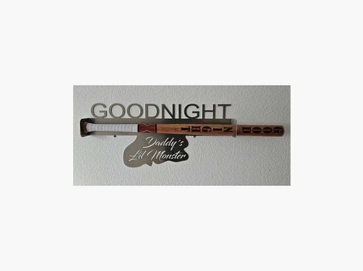 Suicide Squad Harley Quinn Good Night Baseballschläger mit Alu Wandhalter