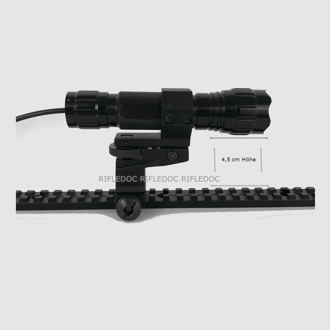 Universalhalterung Lampe bis 25mm (Weaver Picatinny Schiene)
