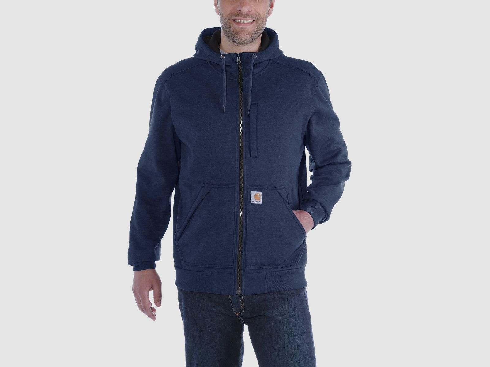 Carhartt Wind Fighter Zip Hoodie Men Navy L