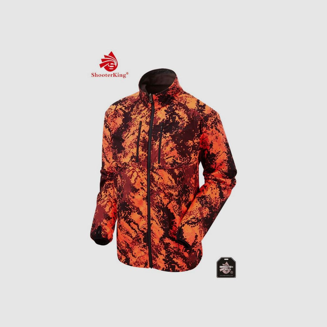 Shooterking Herren Softshelljacke DIGITEX Blaze Camo S