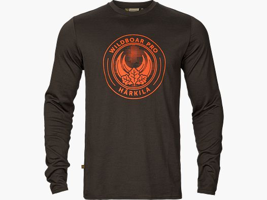 Härkila Spiel L/S T-Shirt Herr Shadow brown wildboar M