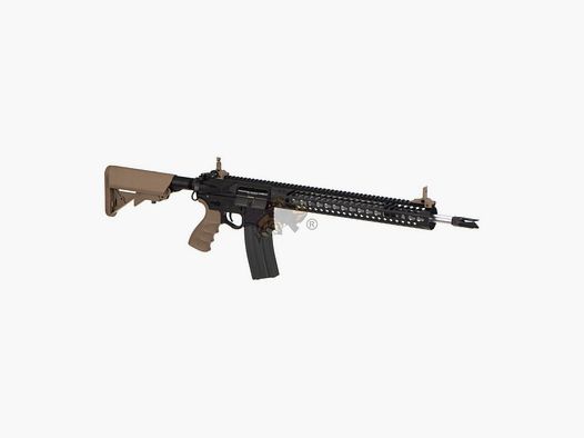 G&G Seekins Precision AR15 SBR8 Dual Tone Noir/Désert Airsoft S-AEG libre à partir de 18