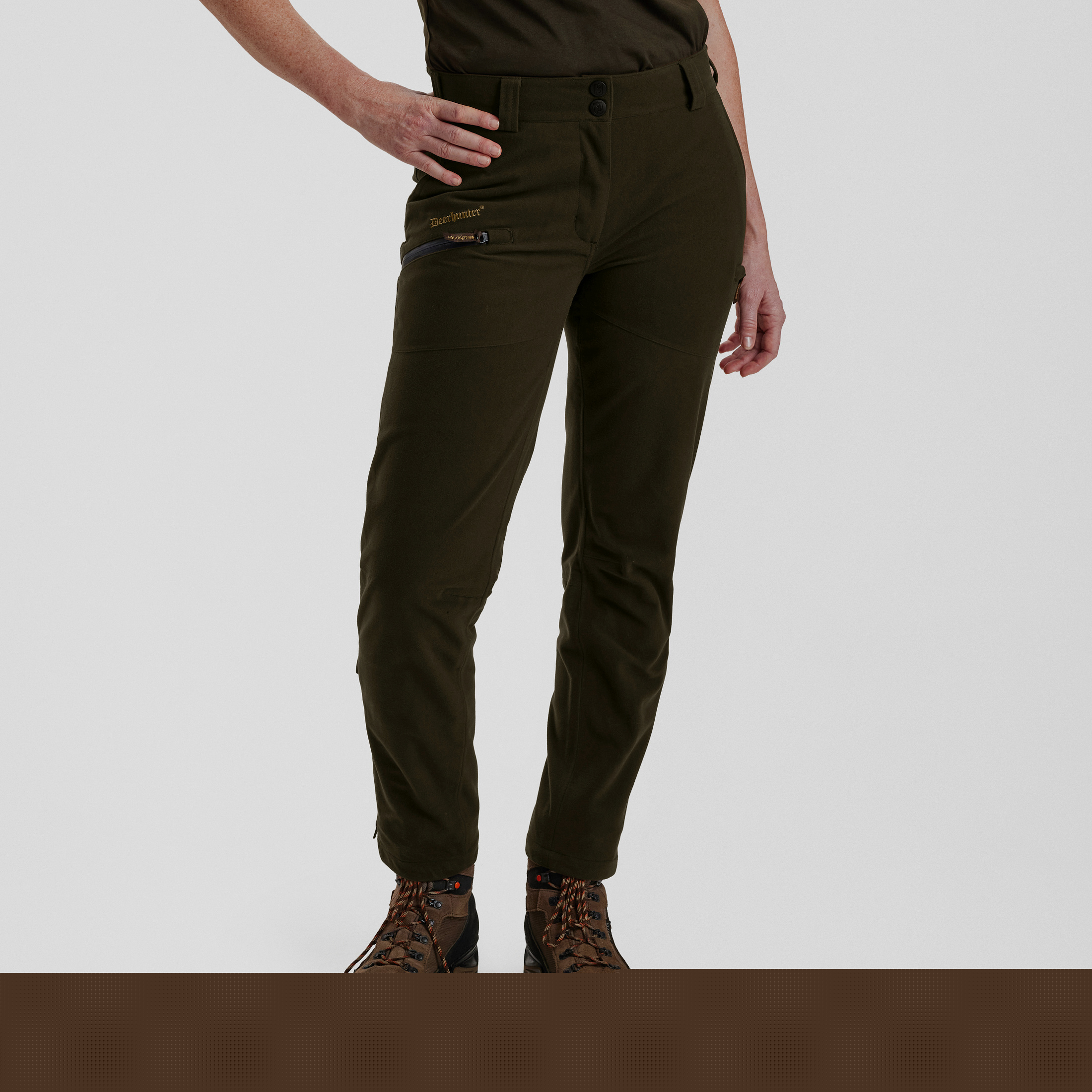 Lady Gabby Stiefelhose - Peat – Kleidergröße Damen: 48