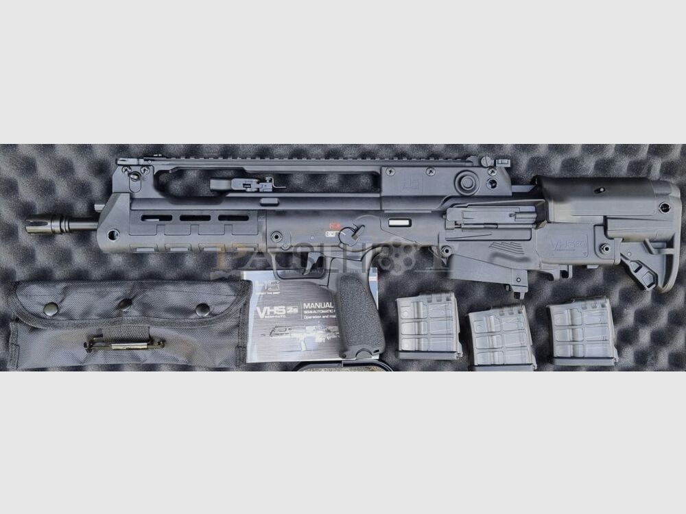 HS (Springfield) Helion VHS 2s completo con adattatore per caricatore AR15, 3 caricatori e valigetta