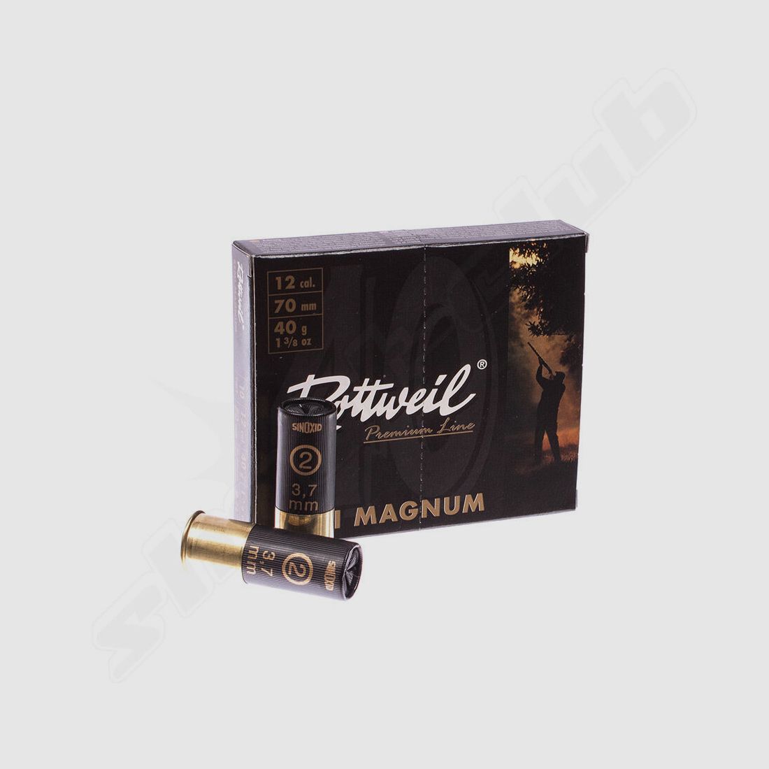Rottweil Schrot Semi-Magnum, 3,7mm im Kal. 12/70 - 10 Schuss, Bild 1 von 2