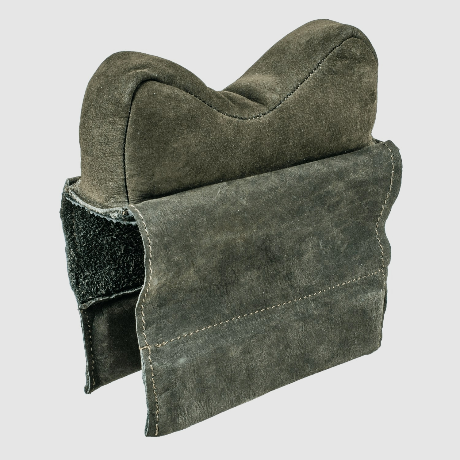 Resting rifle support nubuck leather