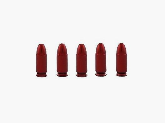5 cartucce a salve rosse .380Auto/9mmCorto pistola