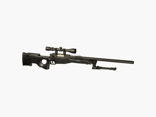 2nd Chance | Softair - Sniper - Well L96 Sniper Rifle Set Upgraded-Schwarz - ab 18, ber 0,5 Joule