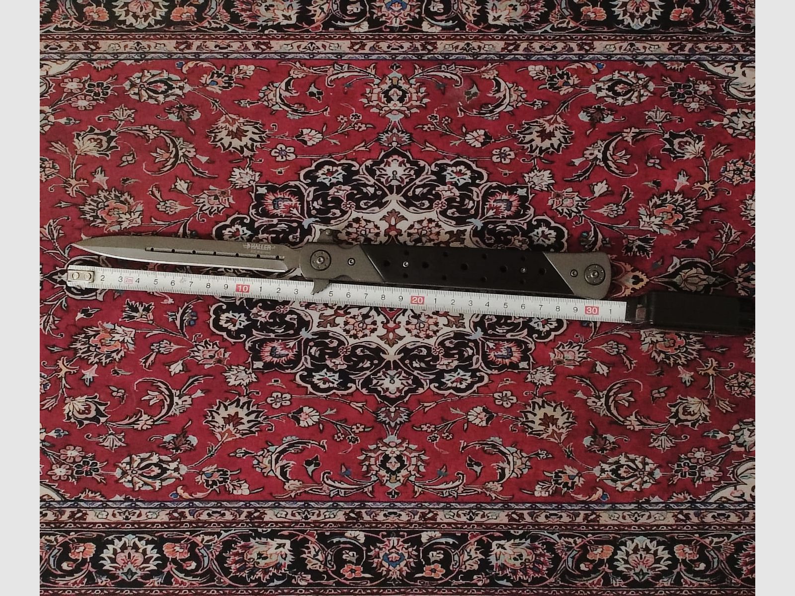 Haller coltello a serramanico Stiletto XXL Pakkaholz