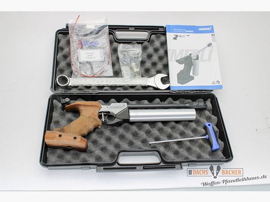 LP Luftpistole Hämmerli AP20 PRO Kal 4,5mm inkl Koffer und Kleinteile Kartusche bis 6/23 F-Zeichen