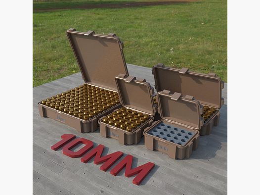 Boîte à munitions Filamelt / 10mm Auto / 'couvercle rabattable' / boîte de cartouches, boîte à munitions