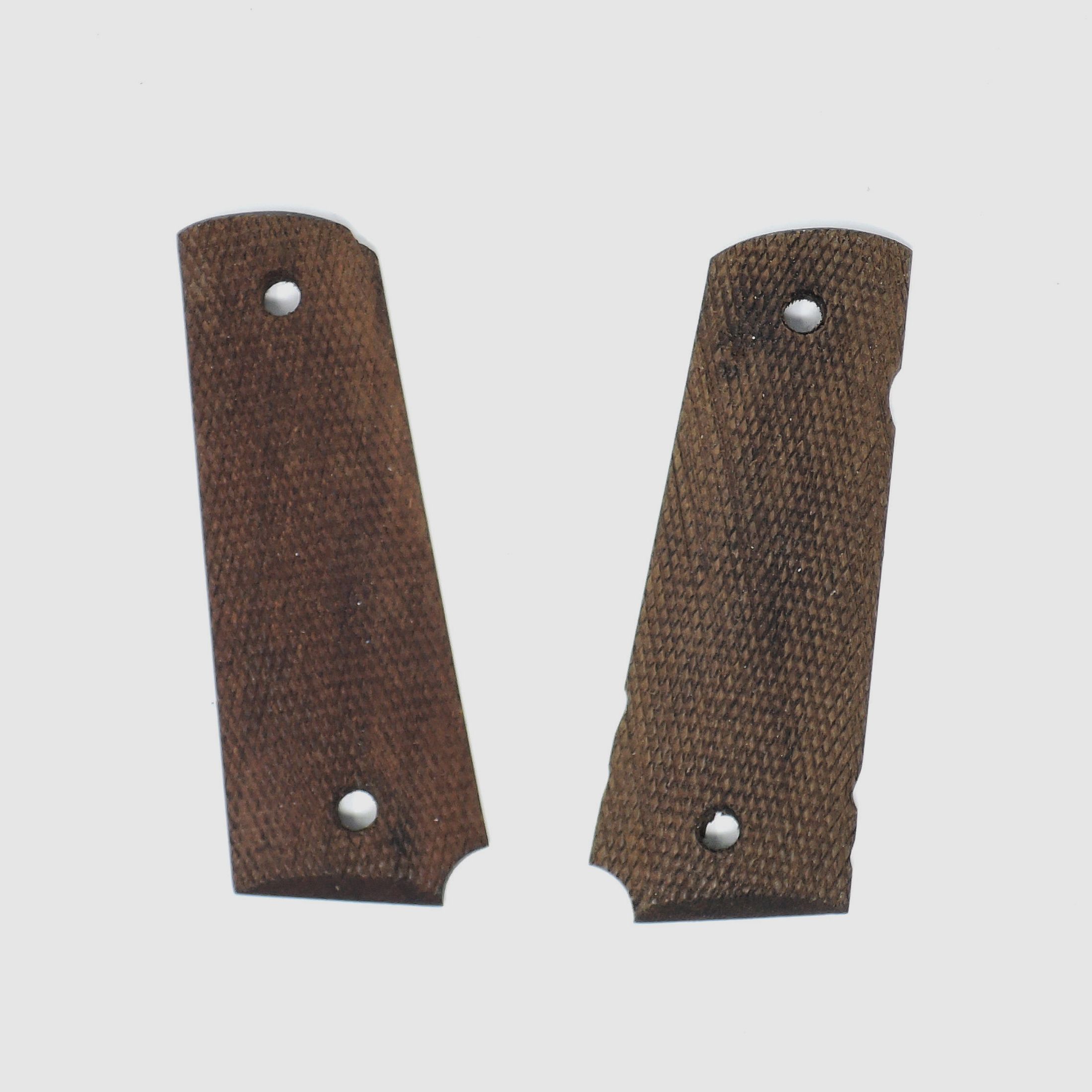 Griffschalen aus geriffeltem Holz für Colt 1911