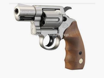 Colt Detective Special Nickel Holz 9 mm R.K.