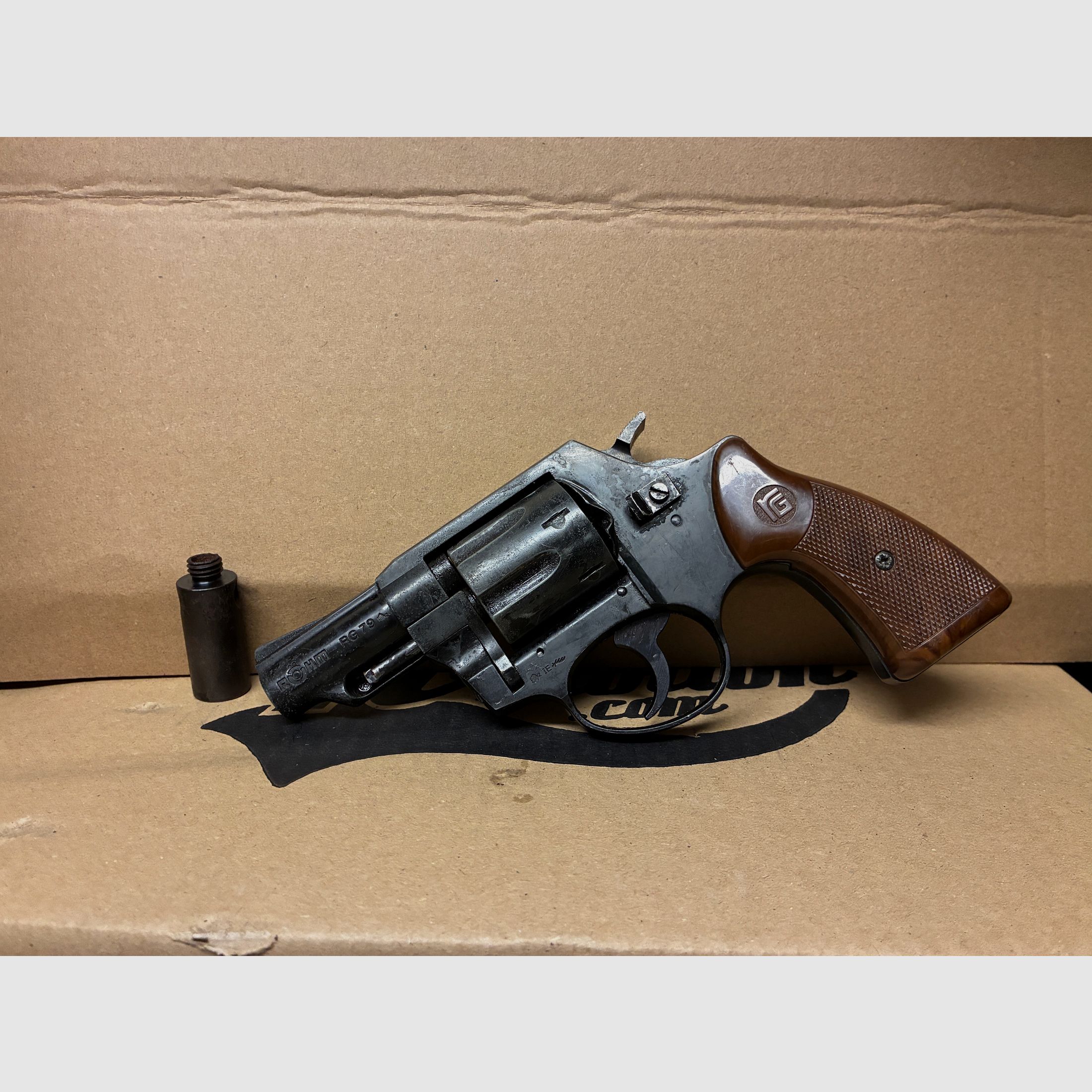 Röhm RG 79 9mm blank cartridge blank firing gas revolver gas pistol W. Germany PTB 341