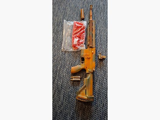 Verkaufe HK 416D Soft Air Paintbal CO2