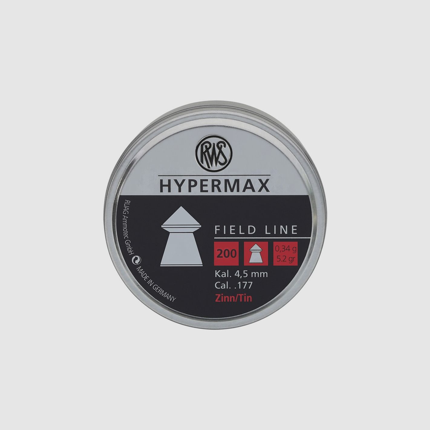 Plombs RWS Hyper Max cal. 4,50 0,34 g 200 pièces, image 1 sur 2