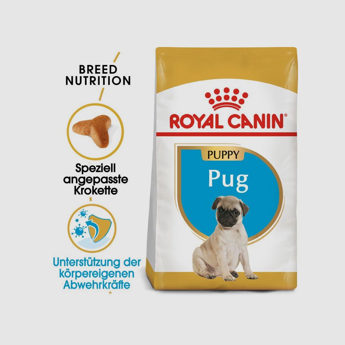 ROYAL CANIN Mops Trockenfutter Adult 3 Kg