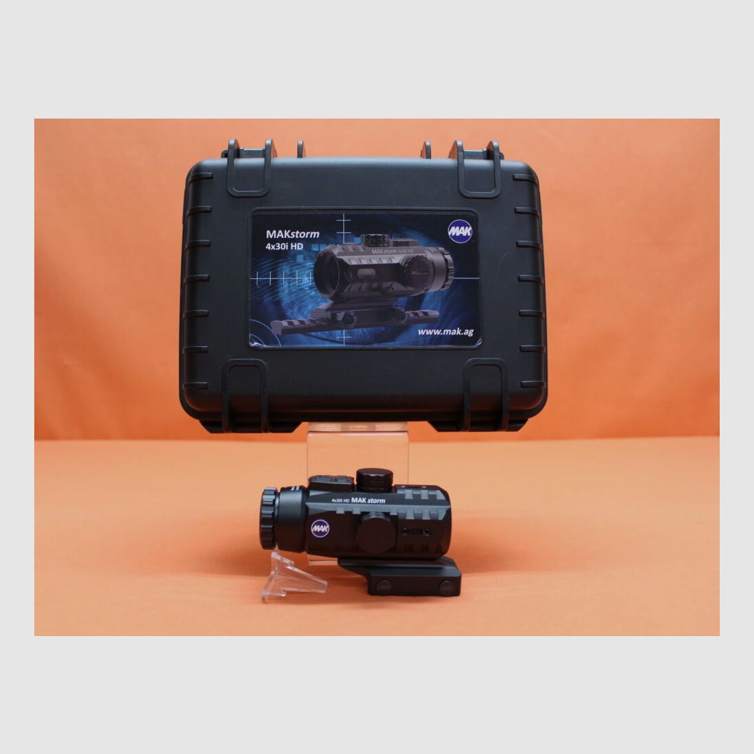 MAK. MAK MAKstorm scope 4x30i HD Gen1 (254003001) Circle-Dot illuminated reticle with reticle plate