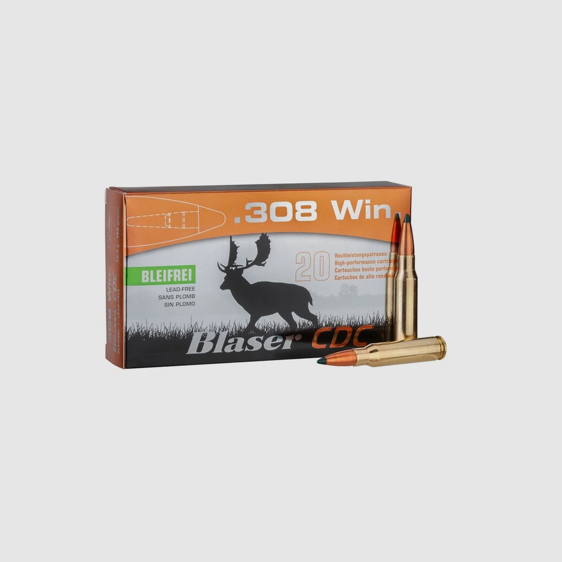 BLASER - Ammunition .308Win. CDC 10.4g/160grs.