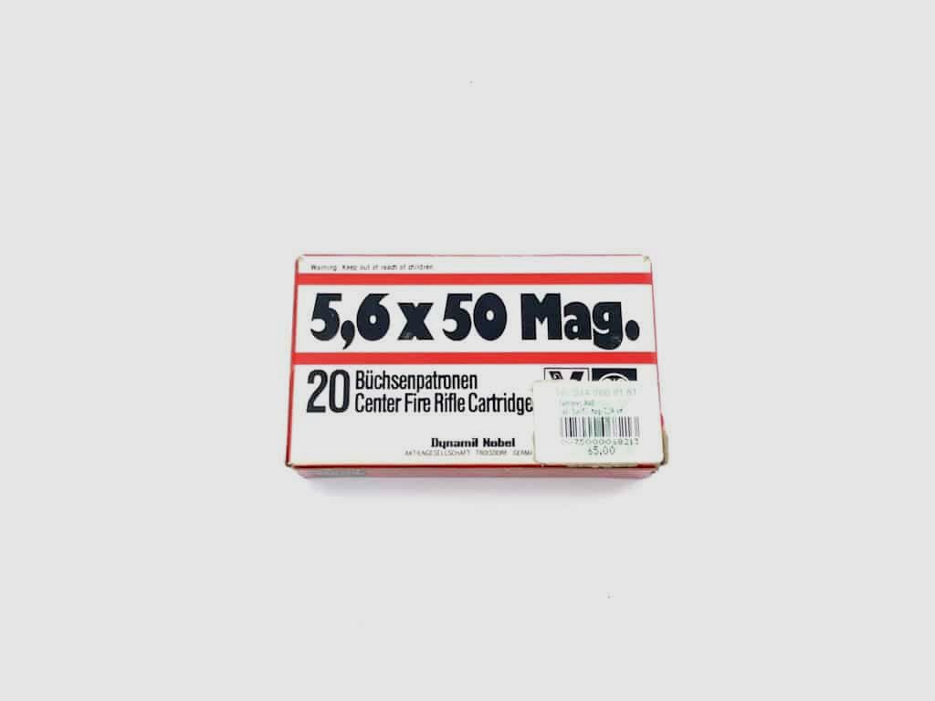 5.6×50 Mag. RWS Vollmantel 3.24g.