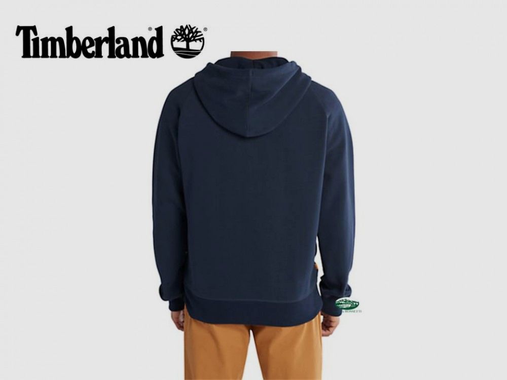 TIMBERLAND Exeter River Sweatshirt met rits en capuchon blauw, afbeelding 2 van 2