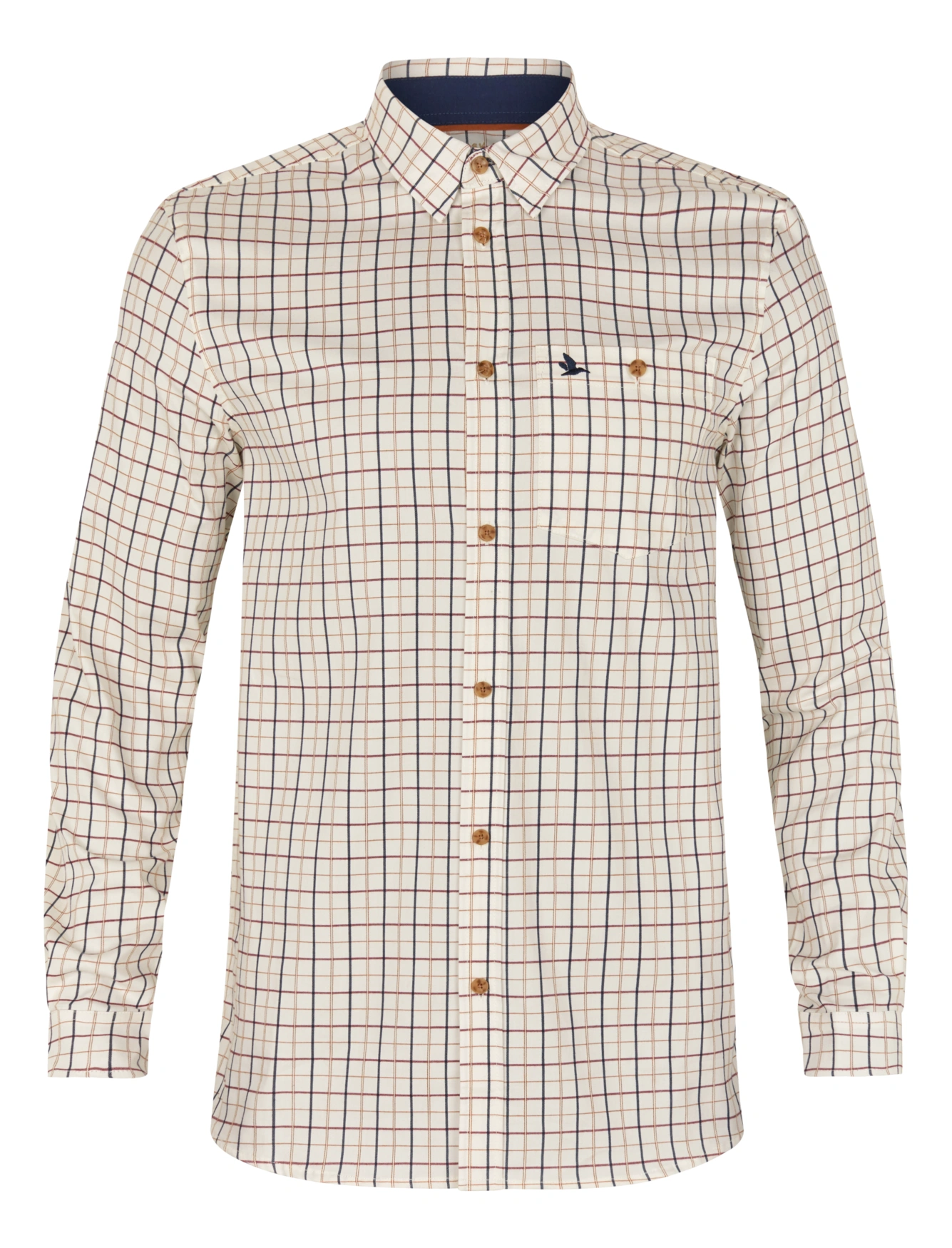 Koszula SEELAND Oxford Shooting Classic Blue/ Merlot Check (403048027), billede 6 af 6