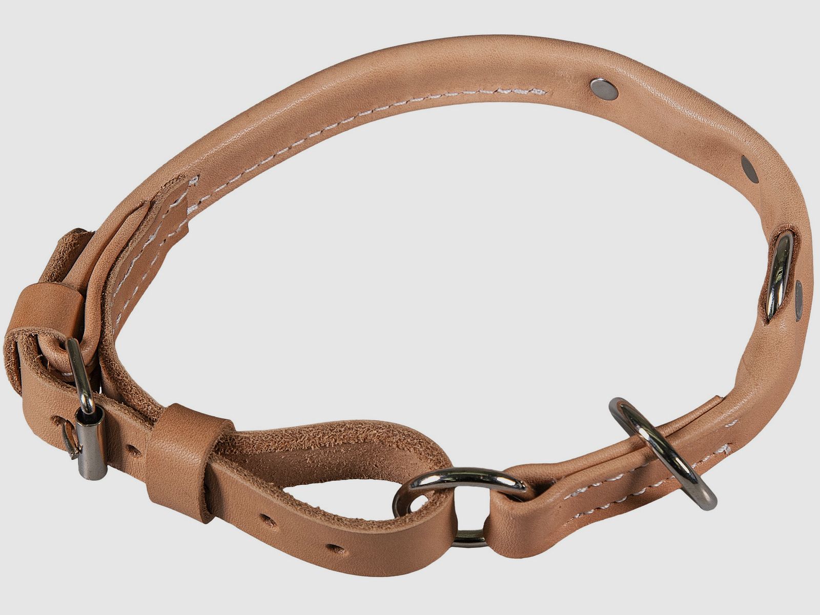 Leather pull collar