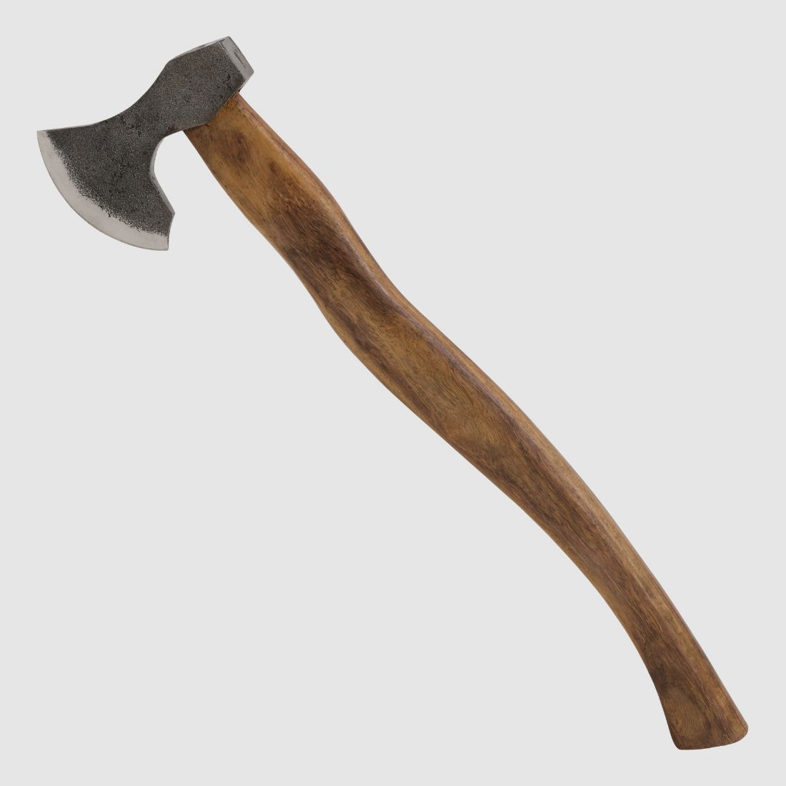 Axe with forged axe head