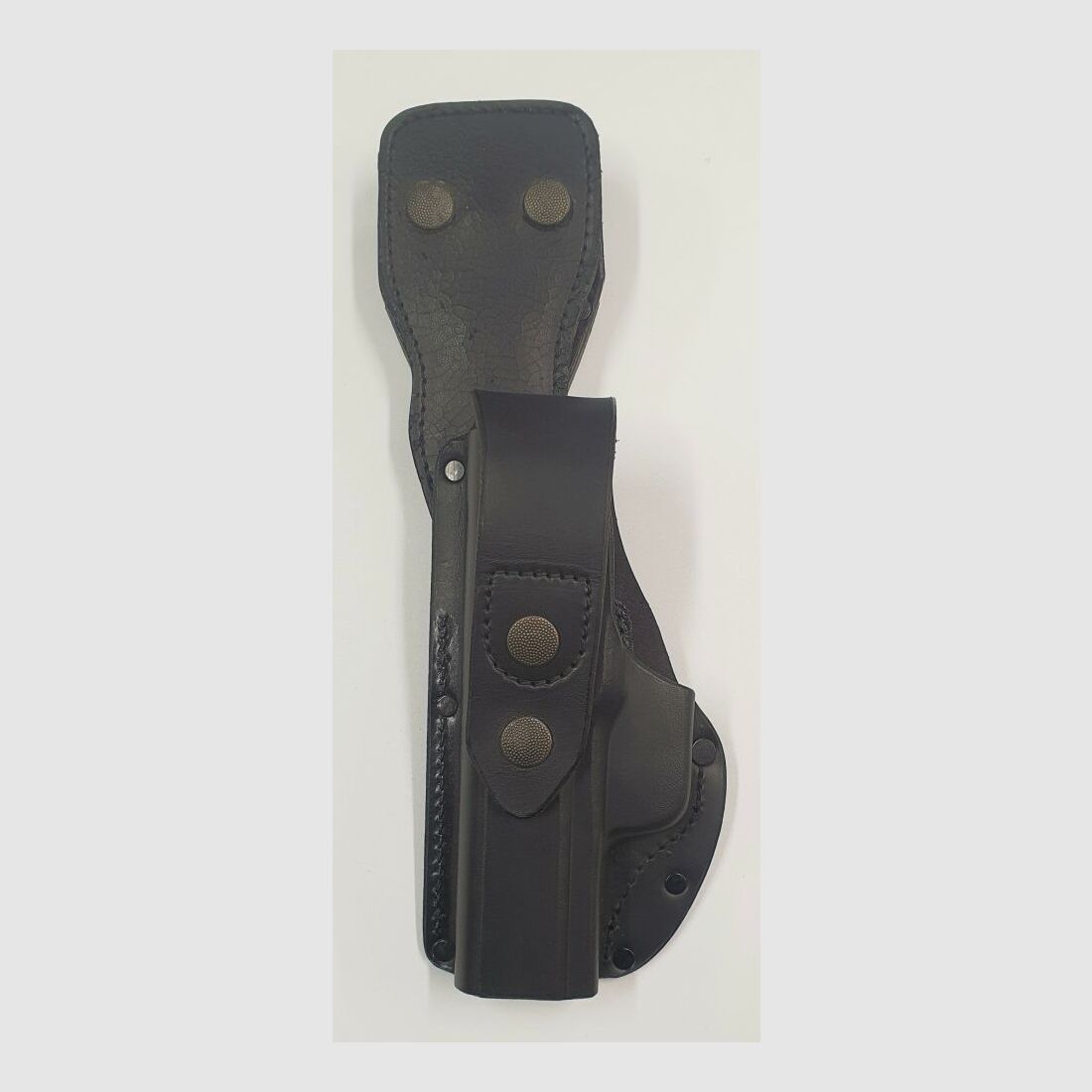 unbekannt Leder Holster P7 von der bayrischen Polizei, schwarz Leder, links