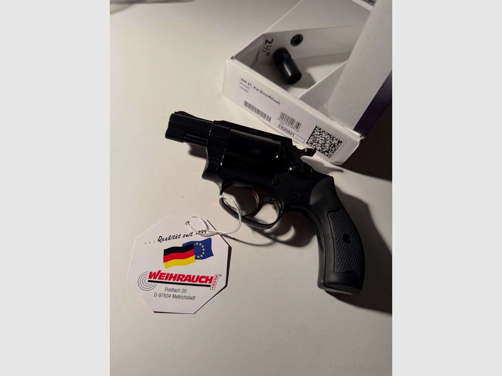 Weihrauch Sport HW 37 brüniert 9mm R Knall