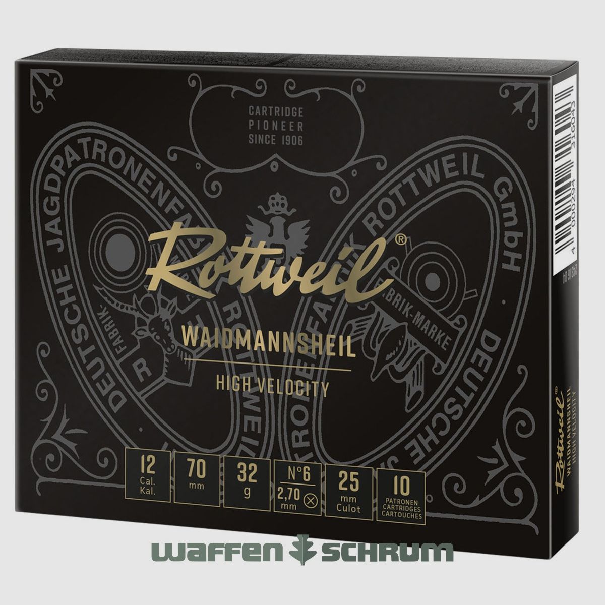 Rottweil Waidmannsheil HV Scatter 12/70 2,7mm - 32g