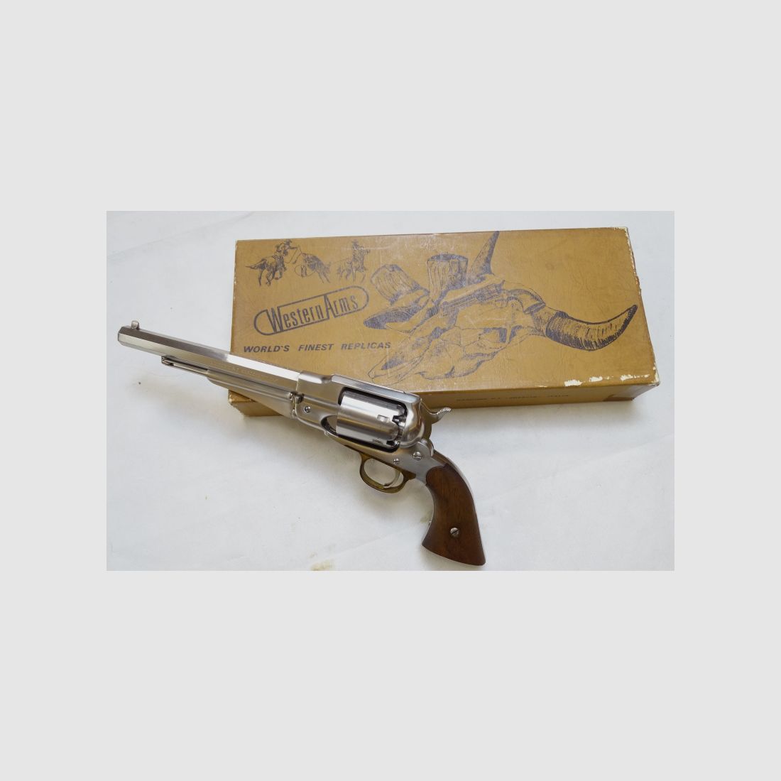 Original Hege-Uberti Perkussionsrevolver Model 1858 New Army Inox Kaliber .44