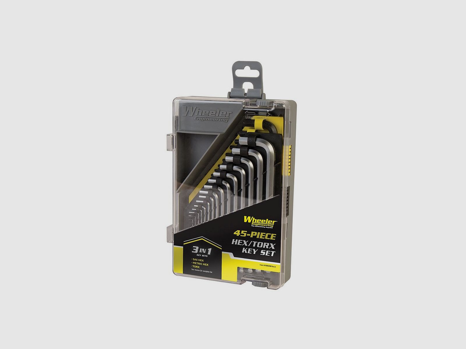 WHEELER 45 TEILE SAE/METRISCH/HEX/TORX SCHLÜSSELSATZ, Bild 1 von 2