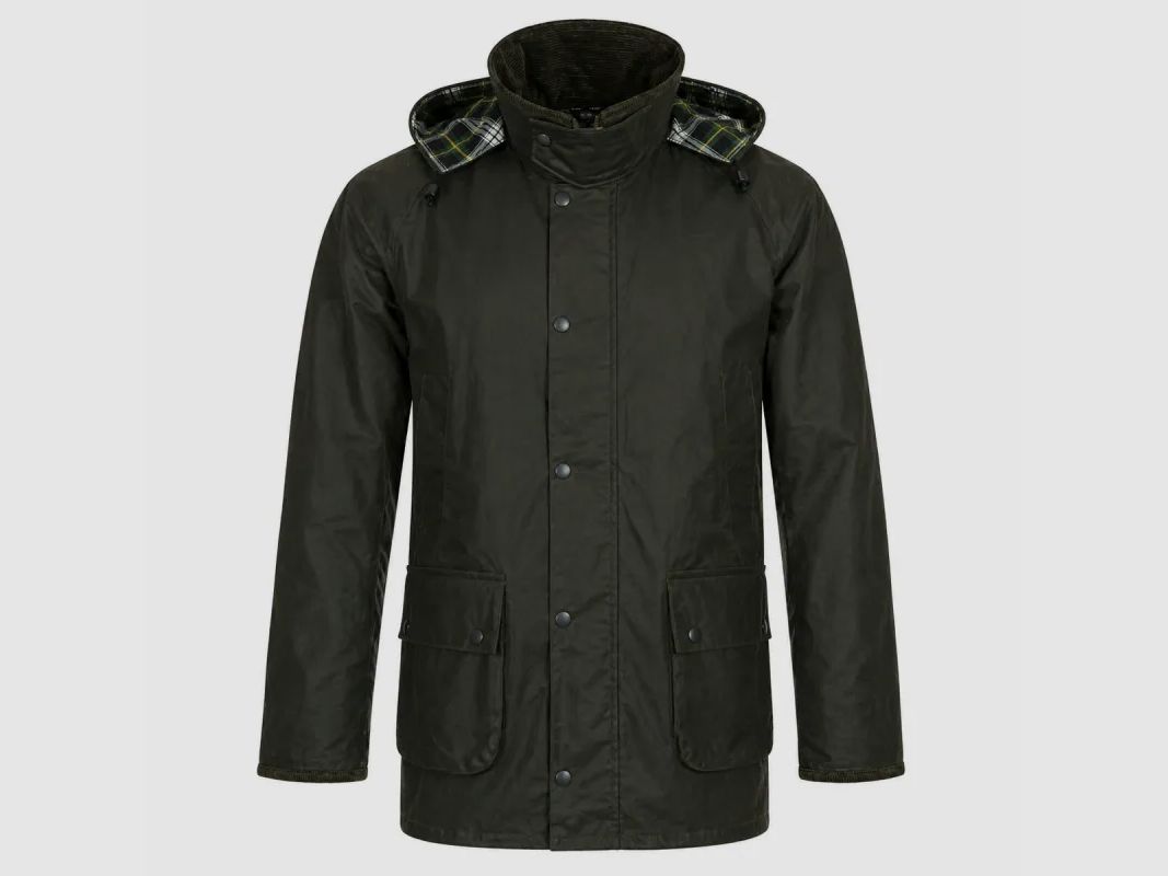 Jagdjacke Cupra Poacher aus gewachstem Baumwolle grün – Walker & Hawkes, Bild 8 von 17