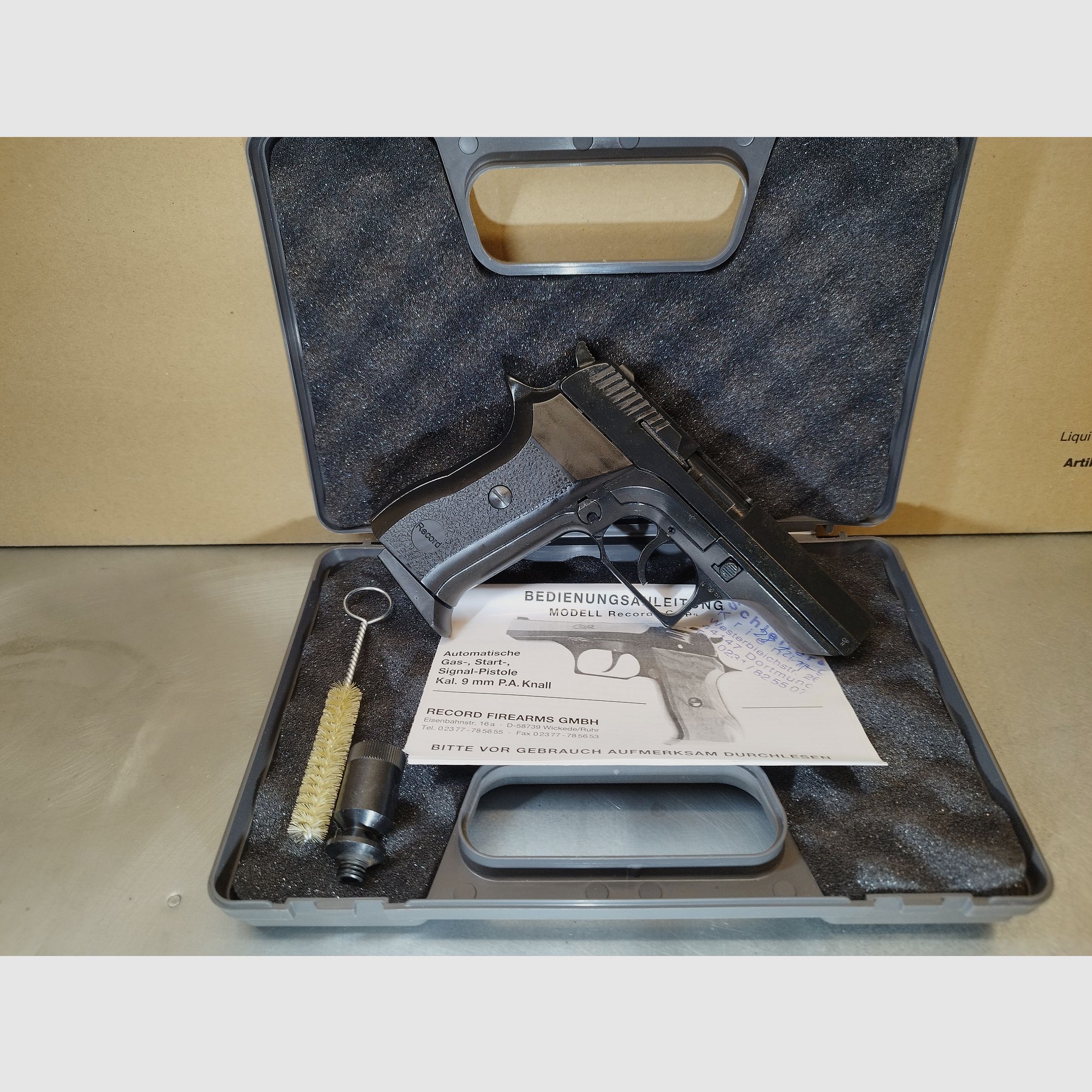 Rekord COP pistolet alarmowy 9 mm P.A.K w kolorze czarnym. Jak nowy - nowy!!