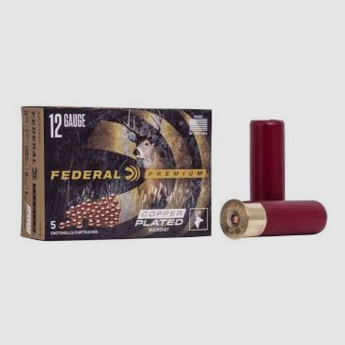 FEDERAL Patronen Kal.12/76 P158 4Buck Magnum