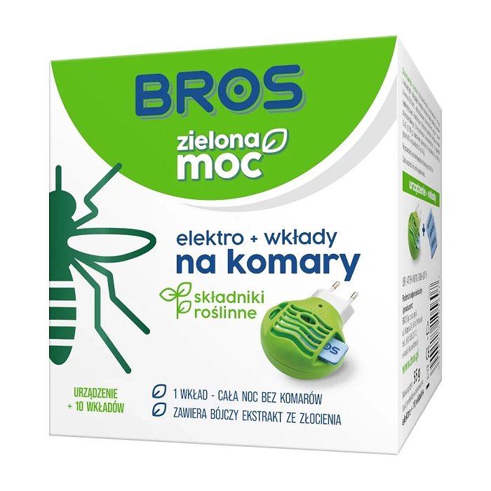 Elektro + wkład Bros zielona moc na komary (955), zdjęcie 1 z 2