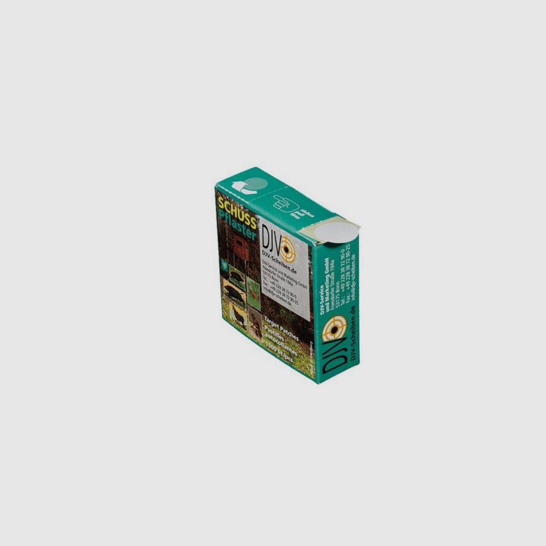 DJV Schusspflaster 19 mm weiss 1000 Stk im Spender