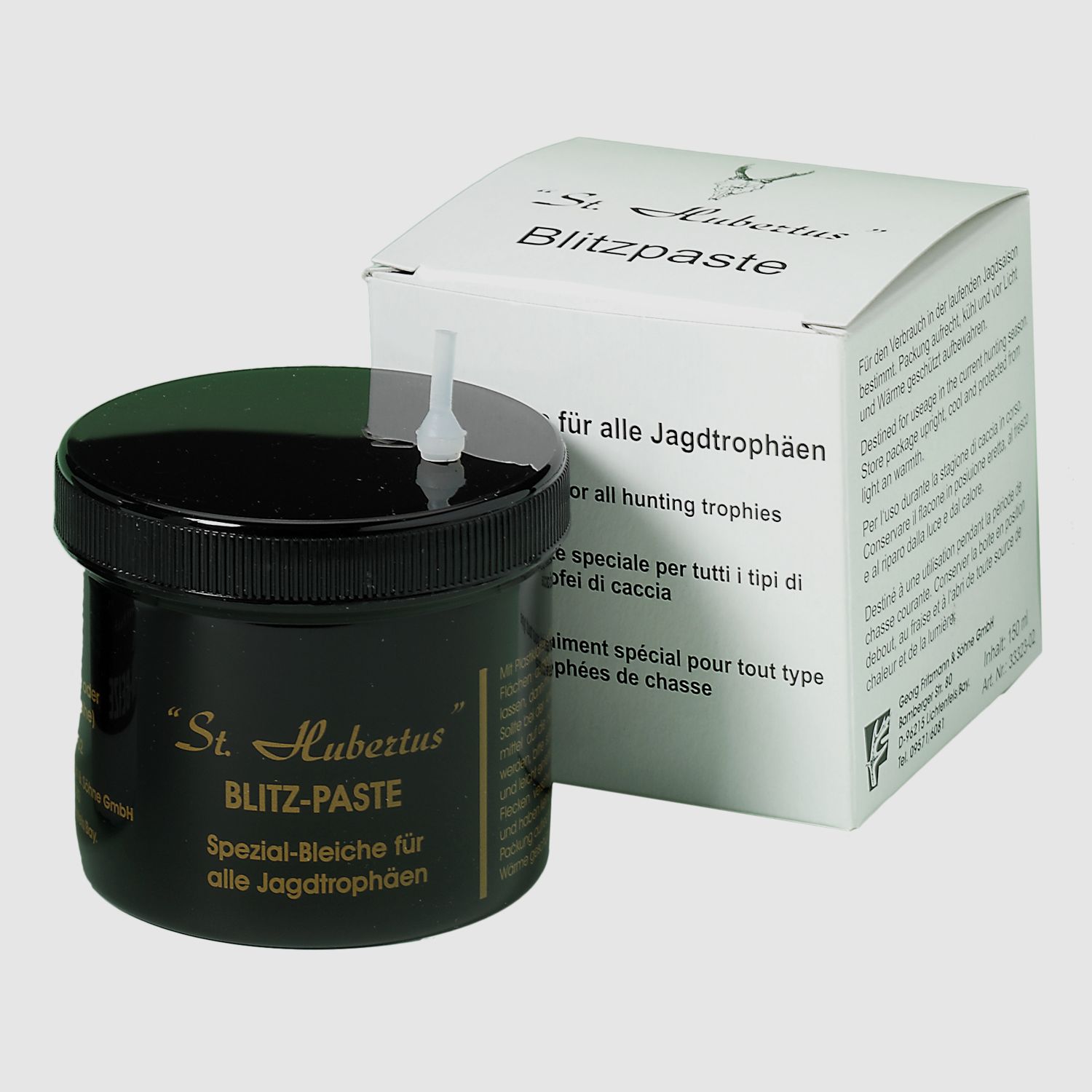 Gehörnbleiche-Blitzpaste - 150ml,für ca. 5Rehe+2Hirsche