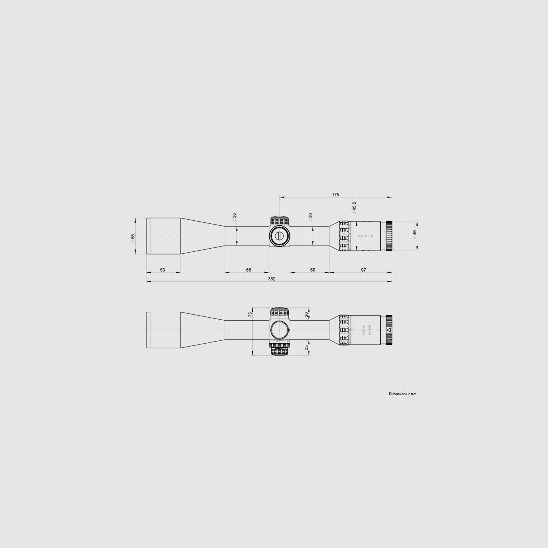 KAHLES HELIA 3,5-18x50i Reticolo 4-Dot