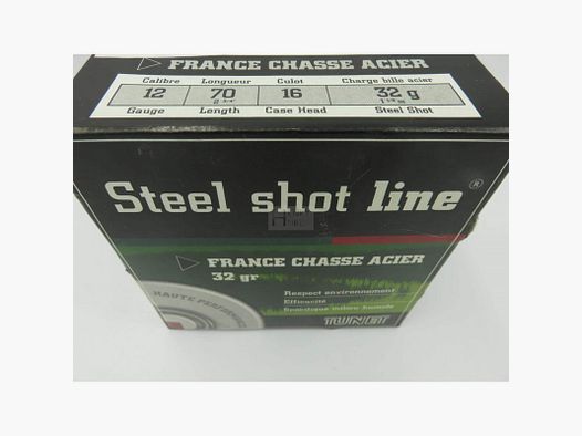 Cart TUNET cal 12 32g Pl 2 FRANCE HUNTING STEEL Box of 25