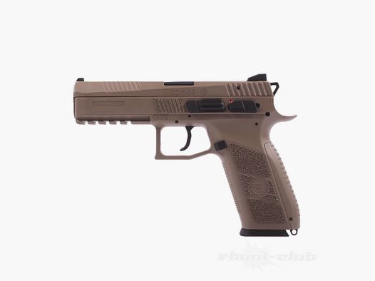 ASG CZ P-09 Airsoft GBB Pistole ab18 mit Polymer Schlitten - TAN