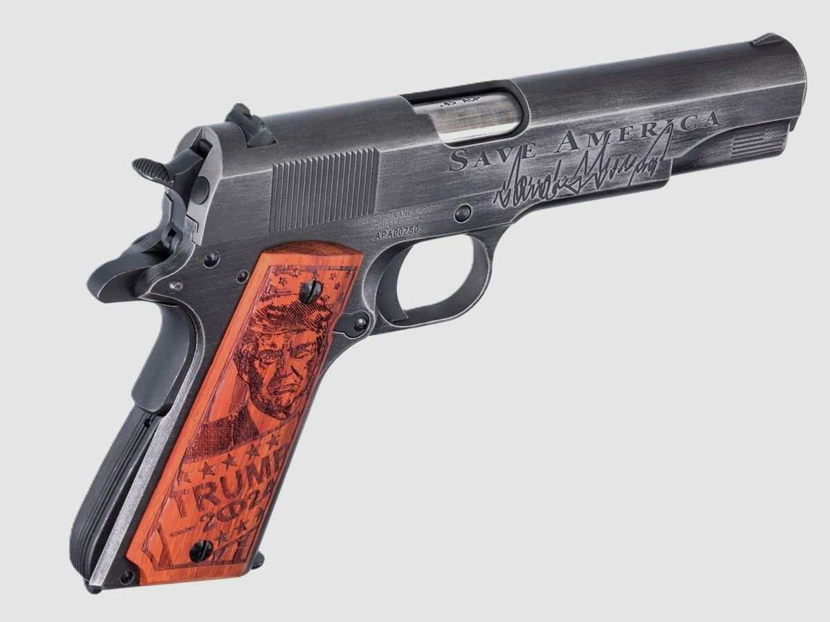 Auto-Ordnance 1911A1 Trump 5″ Salva América .45 ACP