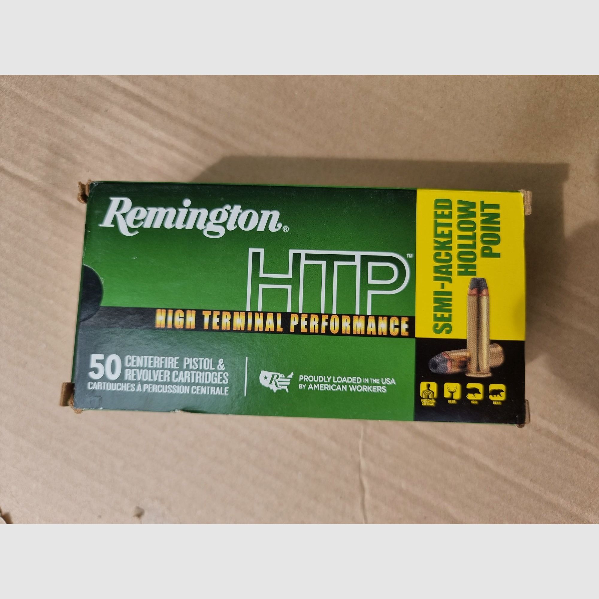 Munition .44 Magnum Remington HTP (High Termal Performance) - 240gr SJHP / TMHS - 836 Schuss