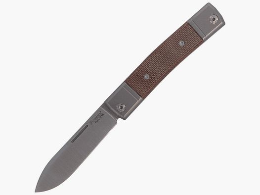 Nóż składany LionSteel bestMAN Natural Micarta, Drop Blade (BM2 CVN)