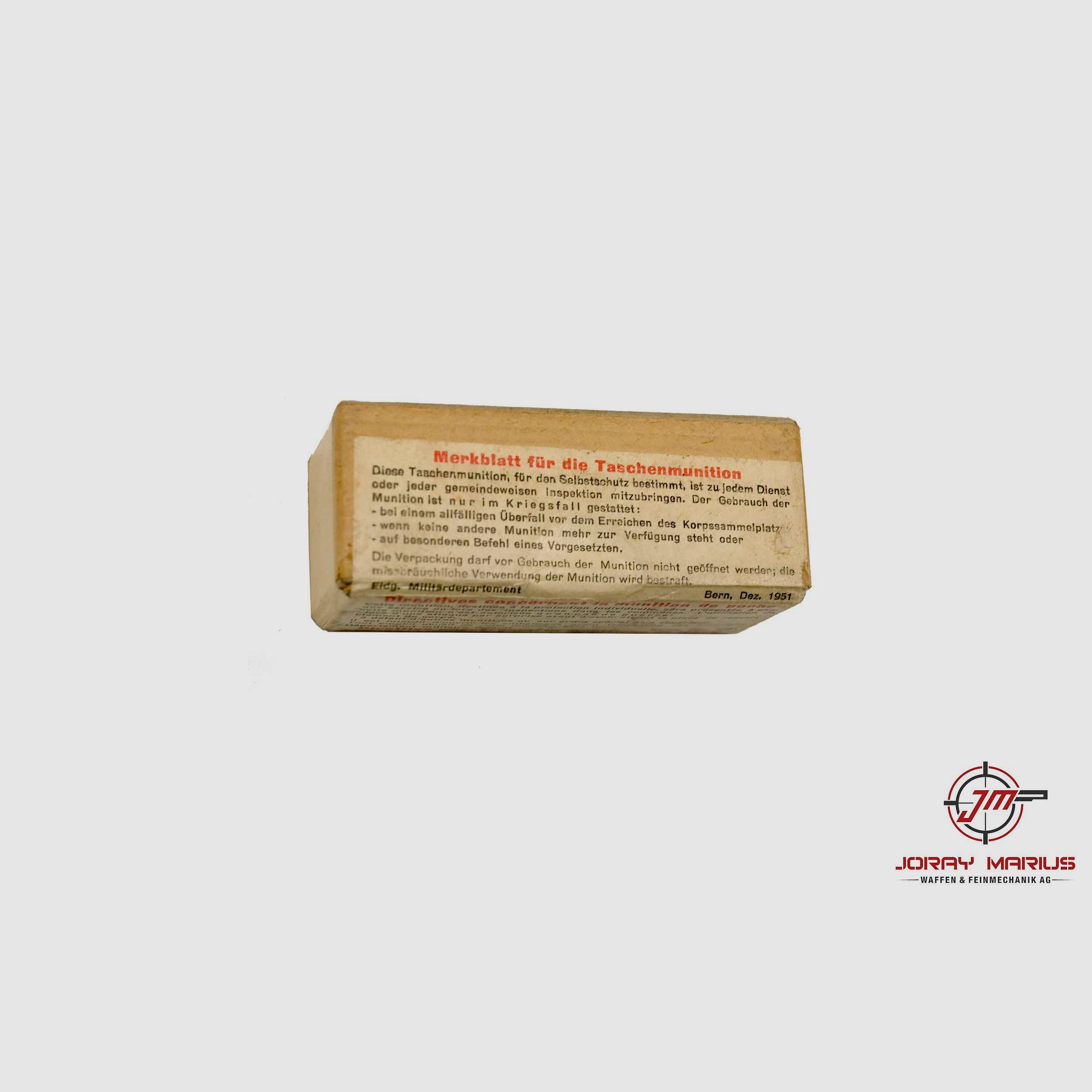 7.65 Swiss Pistolenpatrone 03 Taschenmunition, Bild 2 von 2