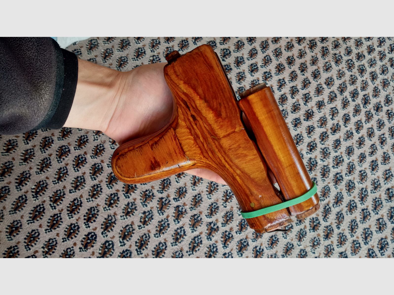 #1 Rumänischer AKMS unterer Handschutz s.g. Esel-Pimmel (Uluc) für Unterlaufklappschaft Schichtholz Romy Dong PM md.65 & oberer Laminat Handschutz russisch.