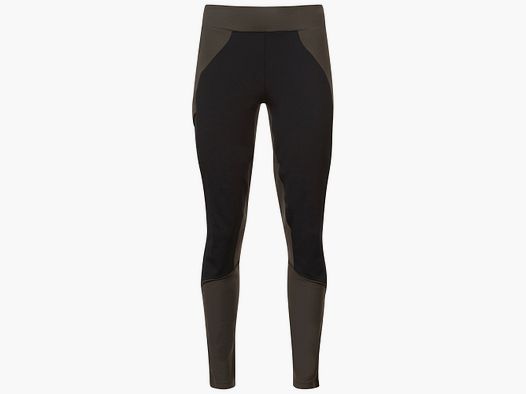 Bergans Fløyen Winter Tights Dames Donkergroen Modder/Zwart XS