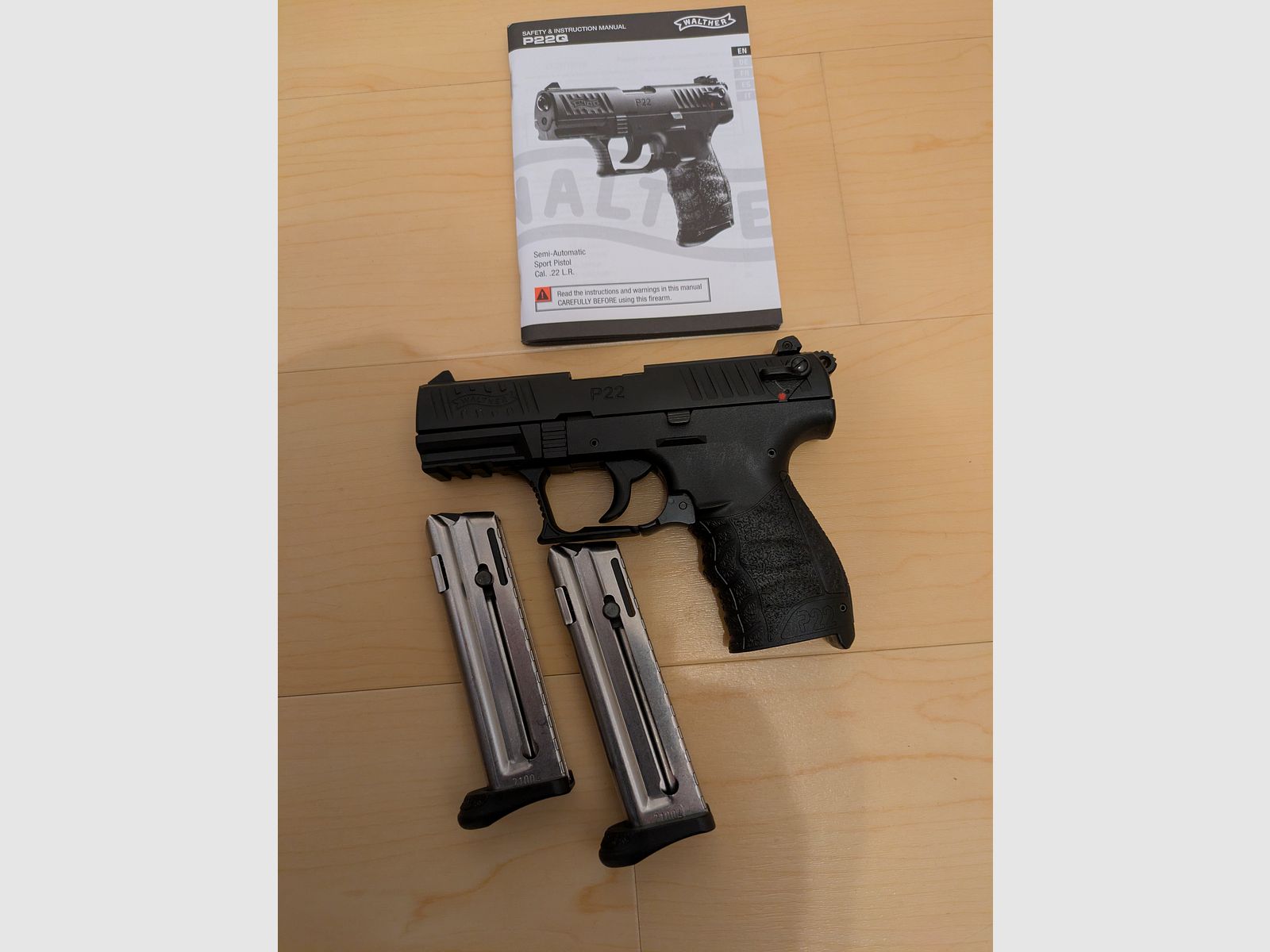 Walther P22Q pistol 3SoPo 22 lfb